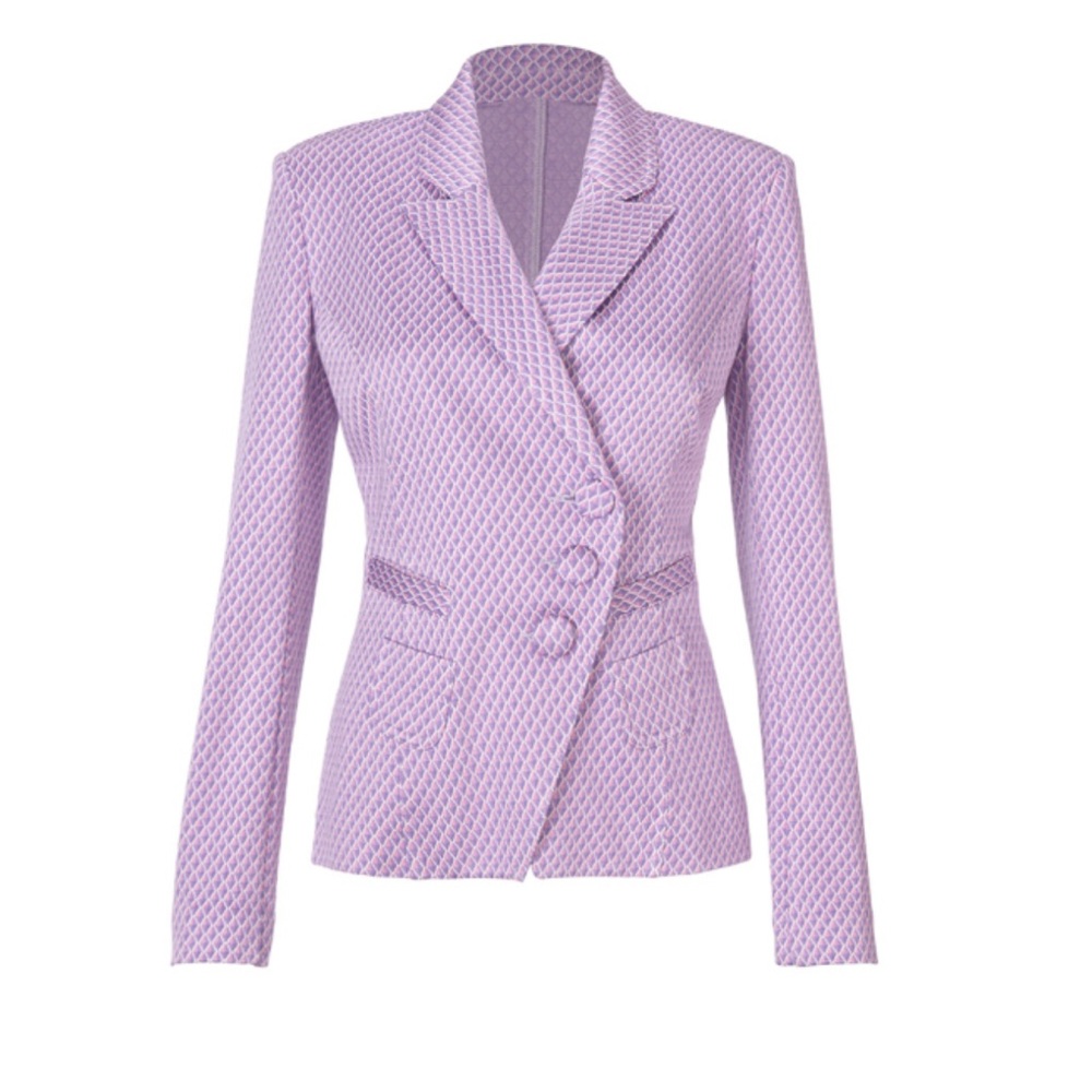 NWOT Cabi Imperial Blazer. Sugar Plum Geo. Size XL.